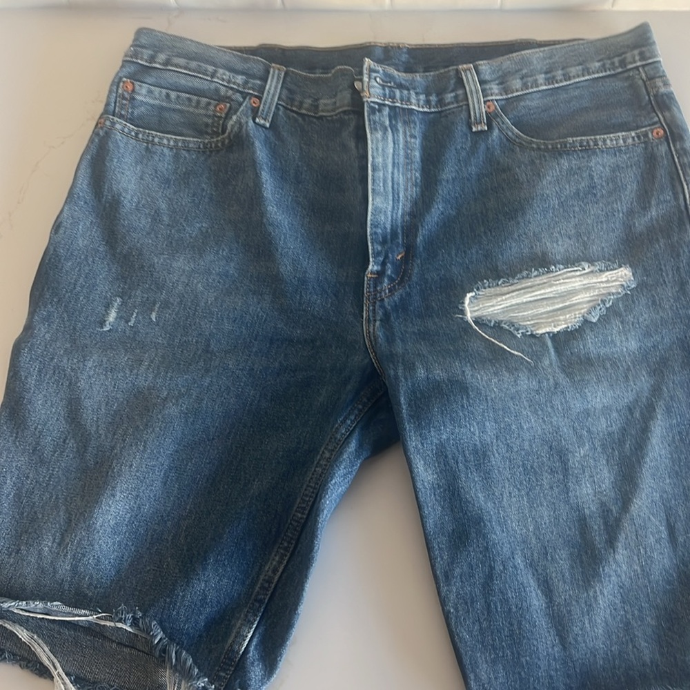 511 Levi’s young mens/ mens distress men’s  shorts
